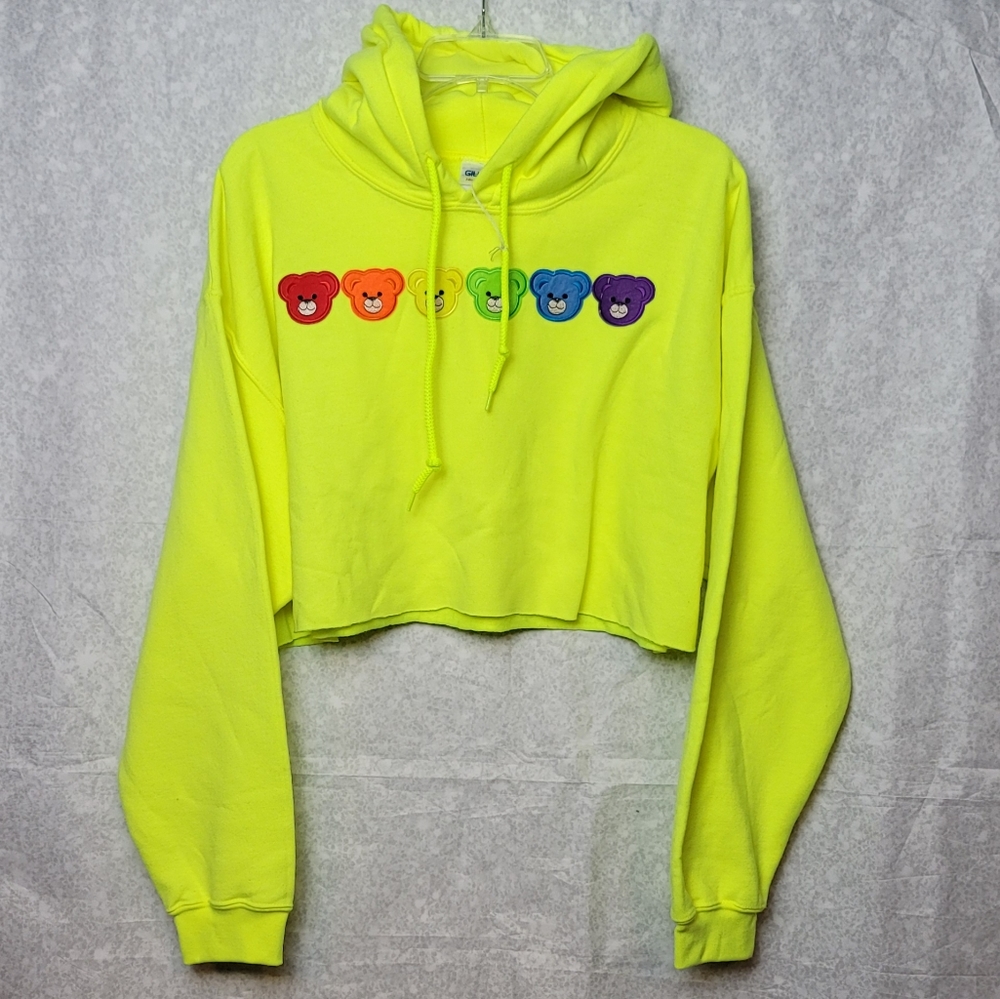 Pride Bear Cropped Hoodie